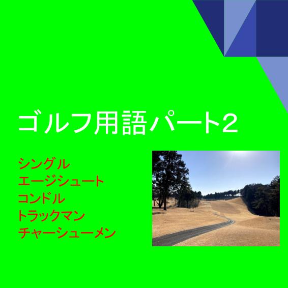 コンドルって ゴルフ用語まとめ パート2 クレール ゴルフ